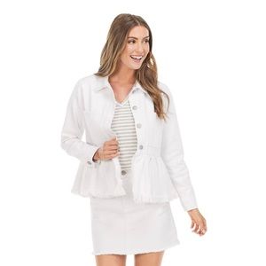 COPY - NWT Mud Pie Denim Peplum Jacket